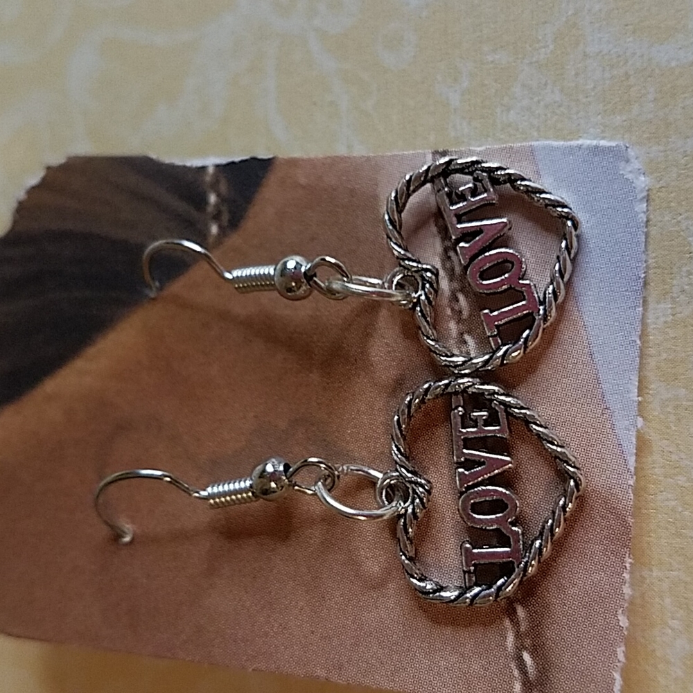 LOVE heart earring  jlg5 - Picture 3 of 4